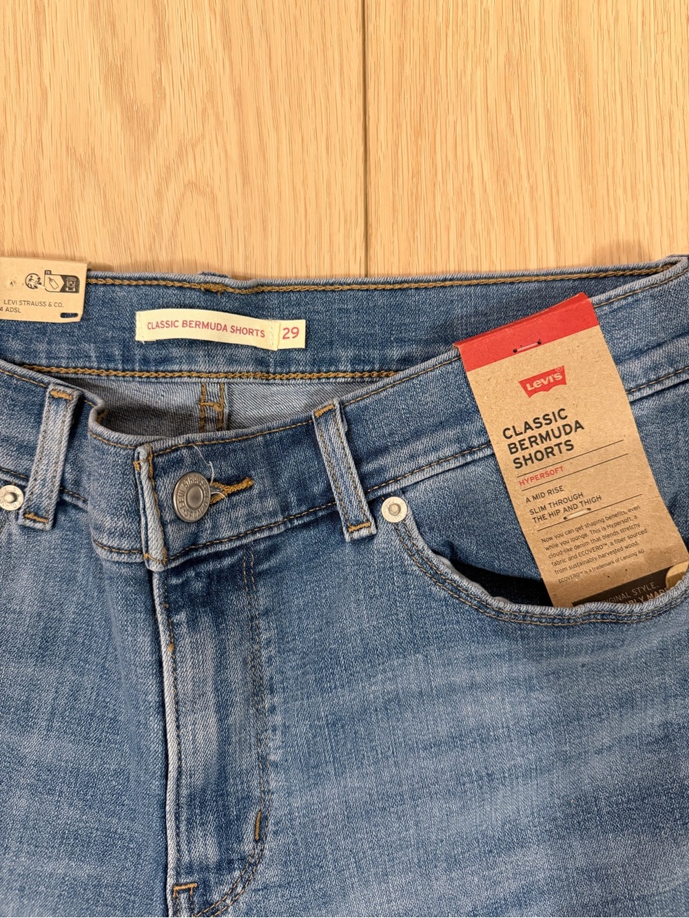 Levi's Light Blue Denim Bermuda Shorts
